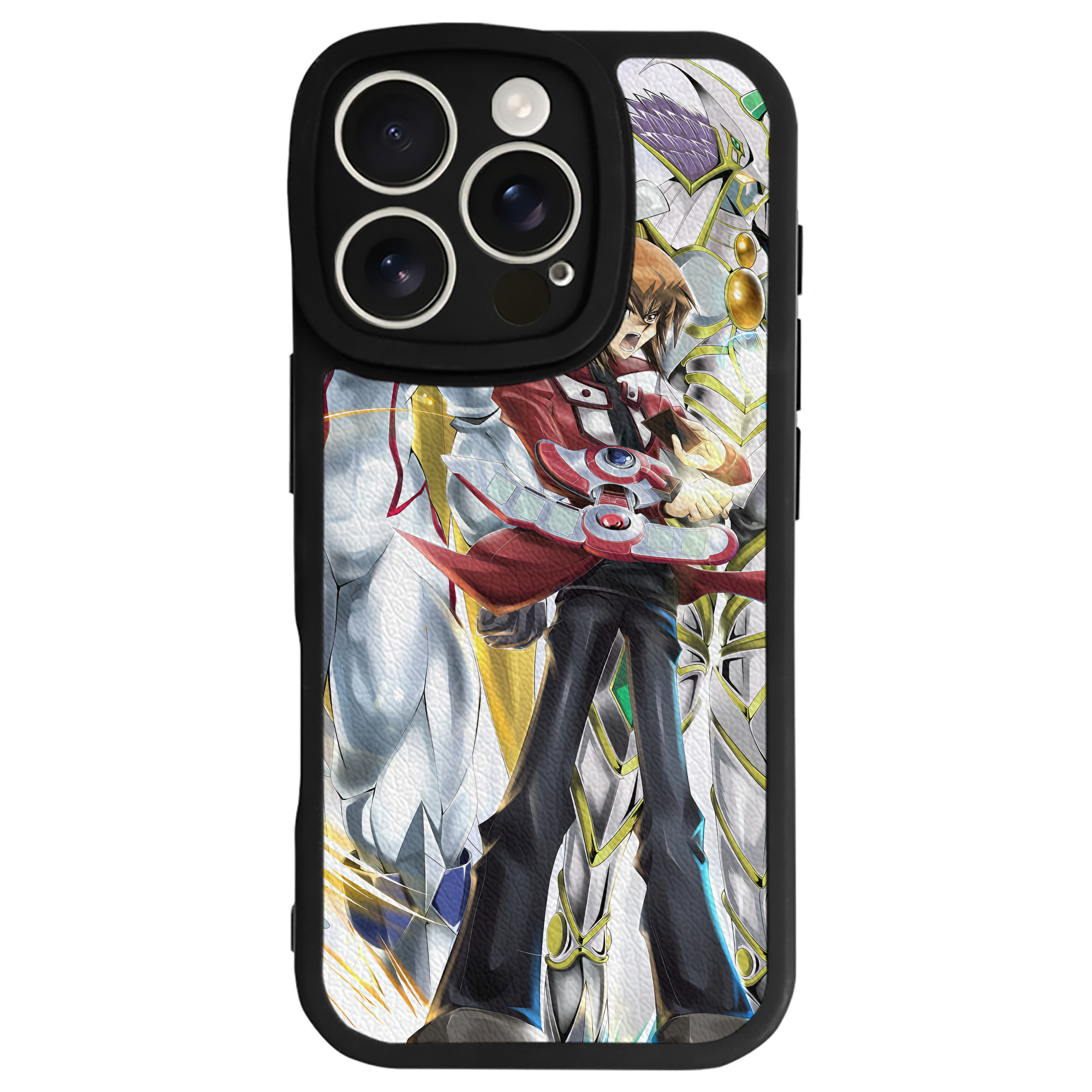 （画像用） 遊☆戯☆王 Yu-Gi-Oh! 【iPhone 16シリーズ対応】シリコンスマホケース（レザー調） 材質：シリコン